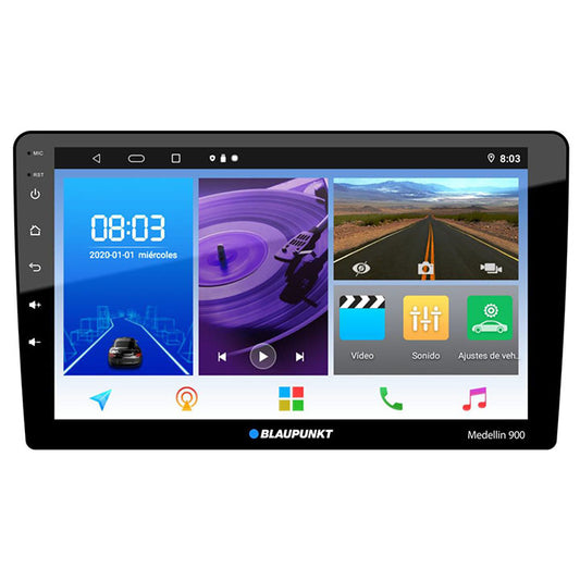 Blaupunkt 9″ Double Din Mechless Fixed Face Touchscreen Receiver With Phonelink Wi-fi Bluetoothusb