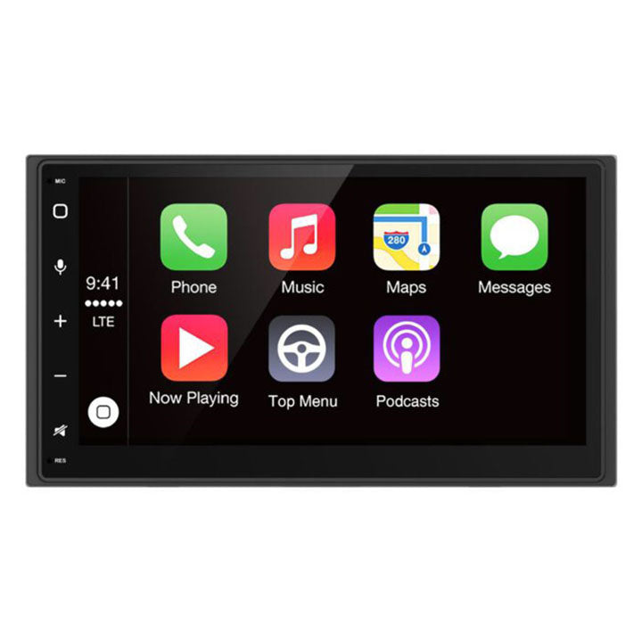 Blaupunkt 6.75″ Double Din Mechless Fixed Face Touchscreen Receiver With Apple Carplay/android Auto
