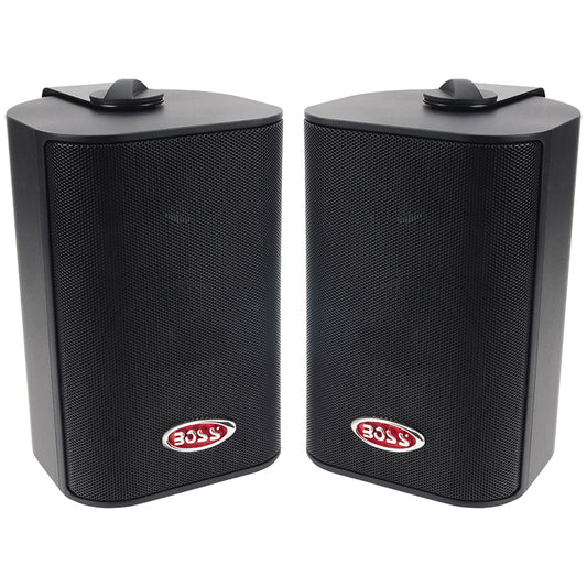 Boss Audio Marine 3-way Box Speakers With 4” Woofer (black)