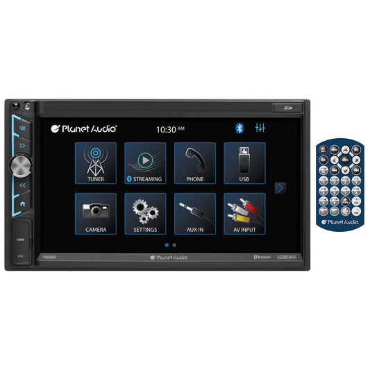 Planet Audio 6.95” Double Din Fixed Face Touchscreen Mechless Receiver With P-link Phone Mirroring