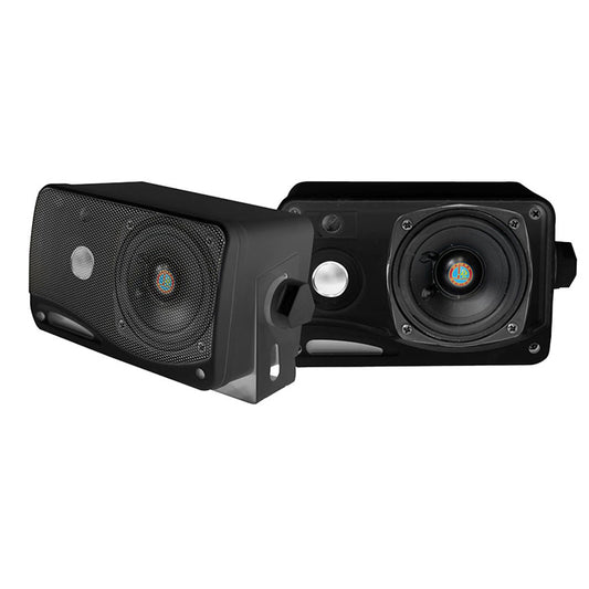 Pyle Marine 2-way Box Speakers With 3.5” Woofer (black)