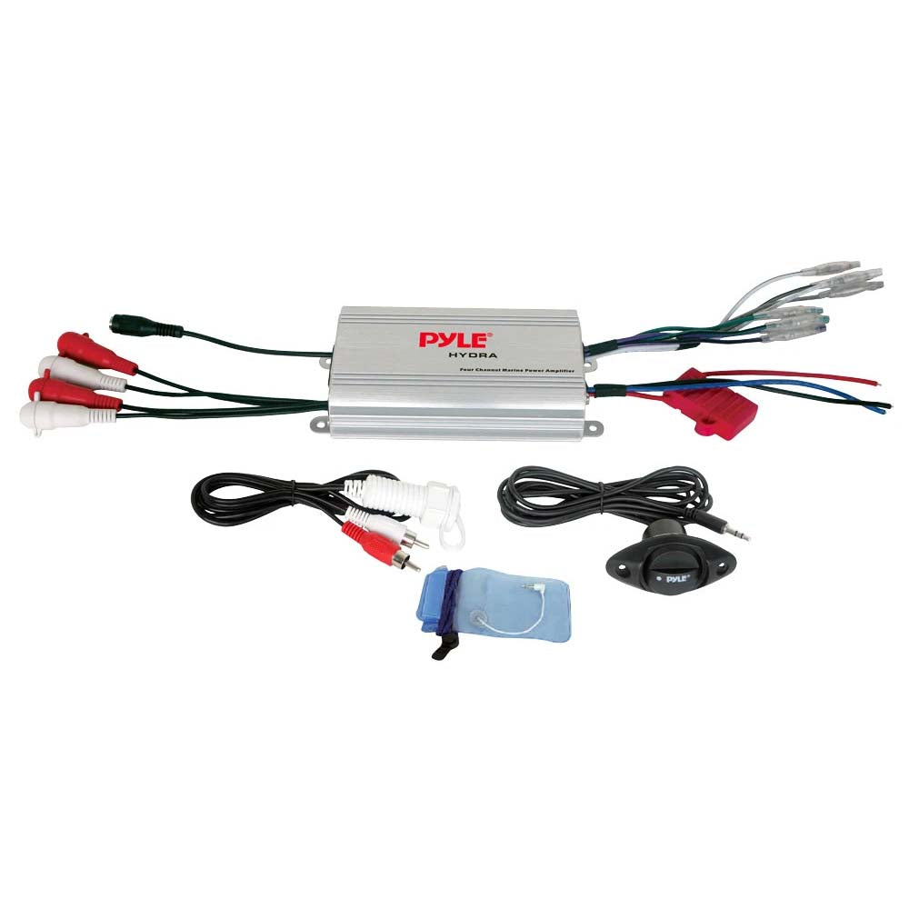 Pyle Marine 4 Channel Amplifier 800w Max - Silver Finish