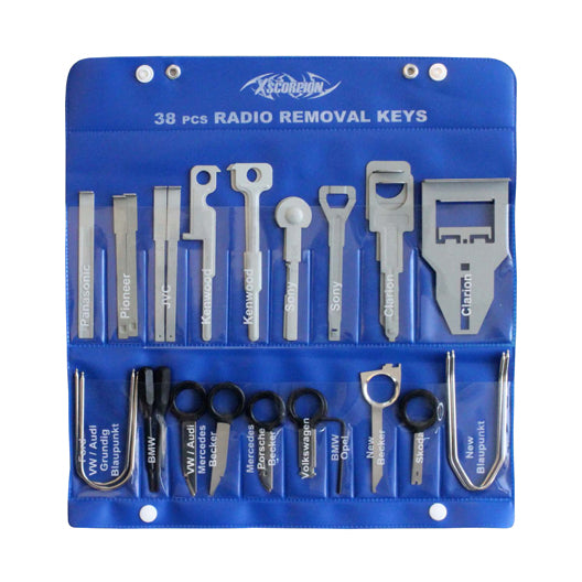 Xscorpion Radio Removal Keys 38pc Kit