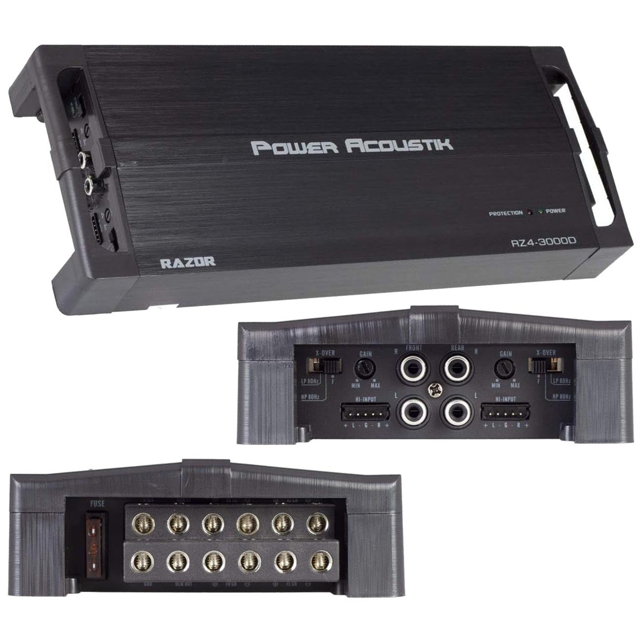 Power Acoustik Compact 4 Channel Amplifier 1500w Rms/3000w Max