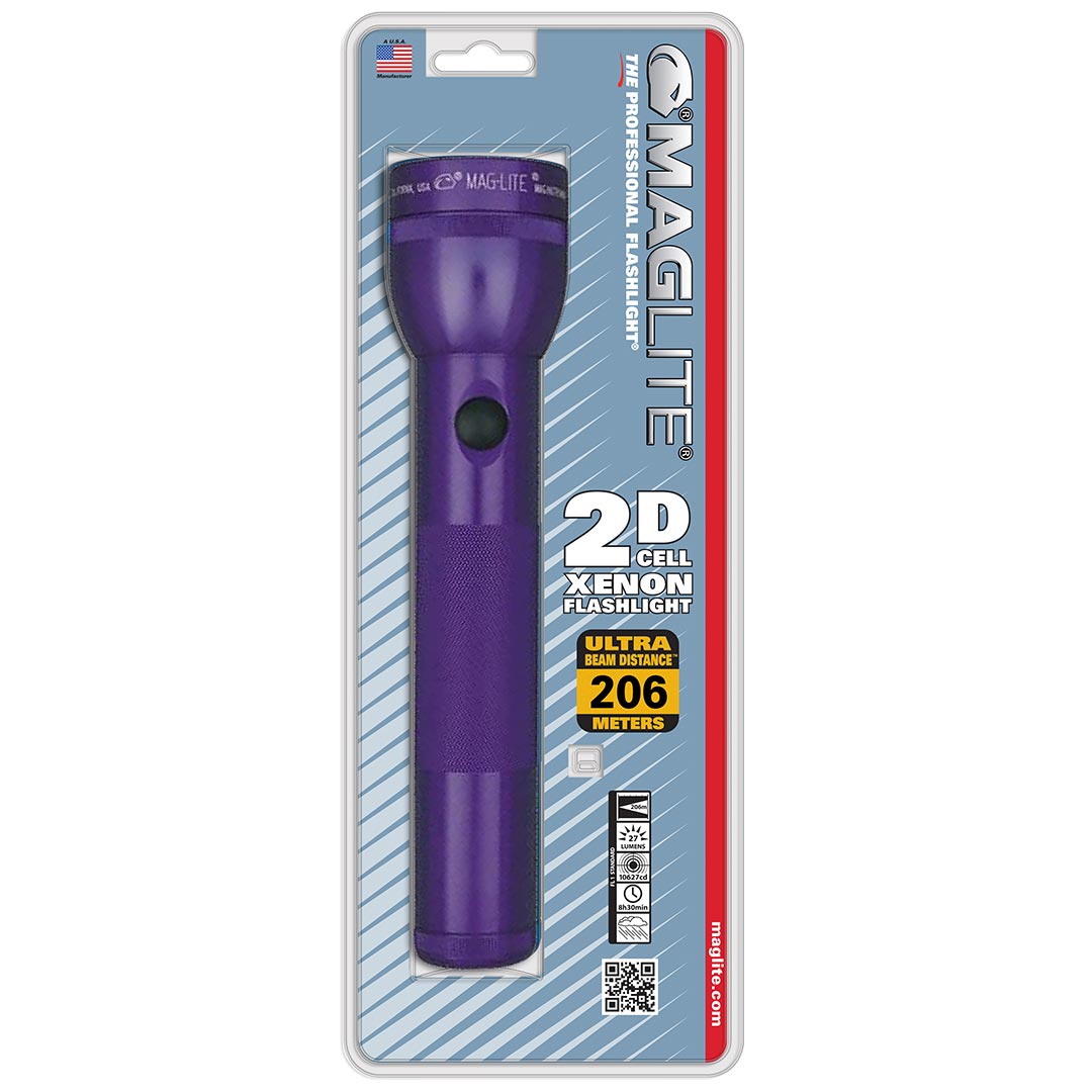 Maglite Xenon 2-cell D Led Flashlight - Purple