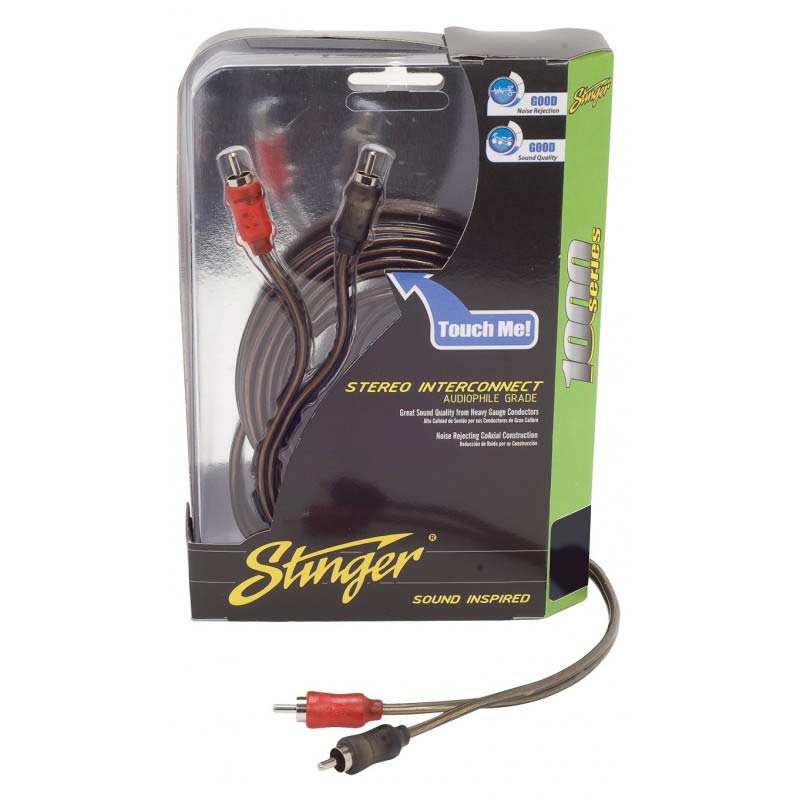 Stinger 20ft 1000 Series 2ch Coaxial Rca