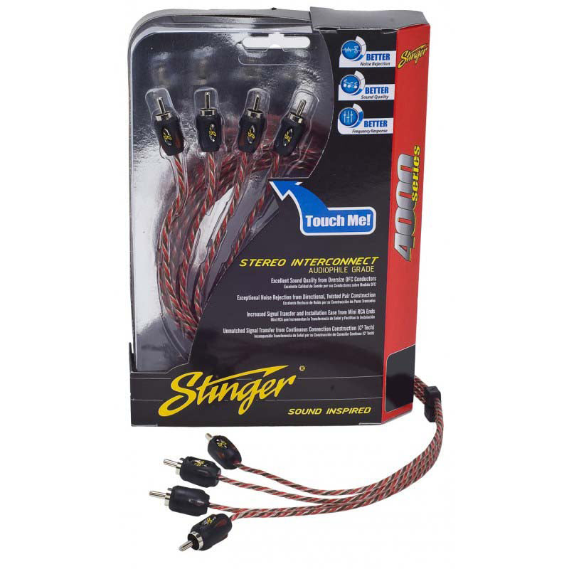 Stinger 20ft 4000 2ch Rca's Directional Twisted