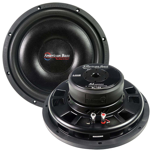 American Bass 12" Shallow Mount Woofer 300w Rms/600w Max - 4 Ohm Svc