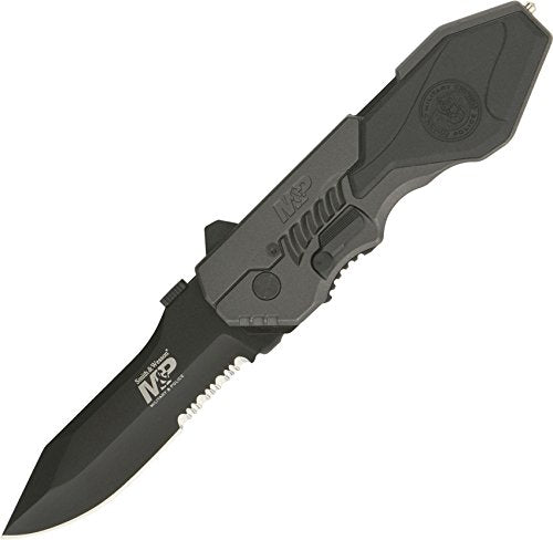 S&w Swmp4ls 8.6in S.s. Assisted Folding Knife With 3.6in Serrated Clip