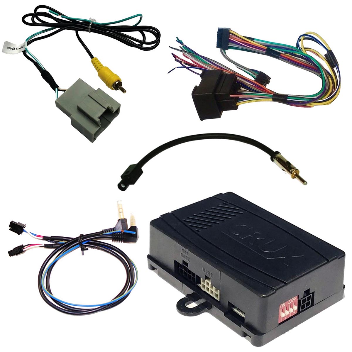 Crux Radio Replacement Interface With Swc And Factory Rvc Retention For ’10-’17 Gm Lan 29 Bit Vehicl