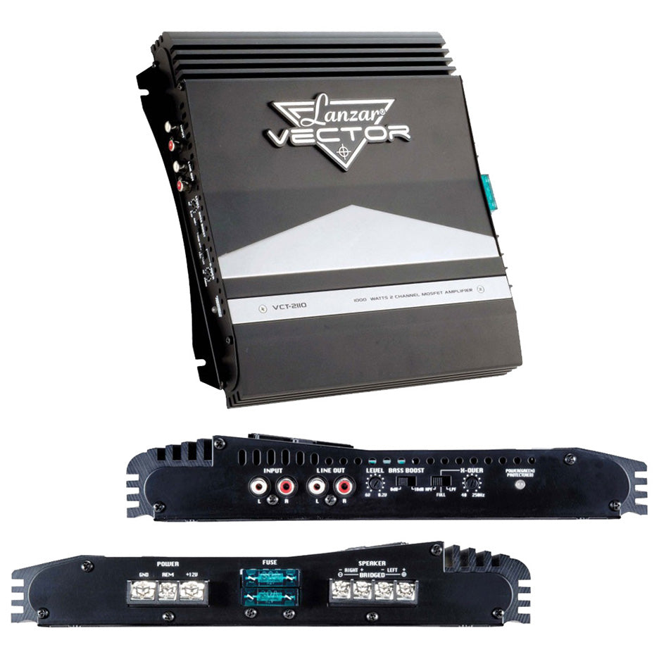 Lanzar 1000w 2 Channel High Power Mosfet Amplifier