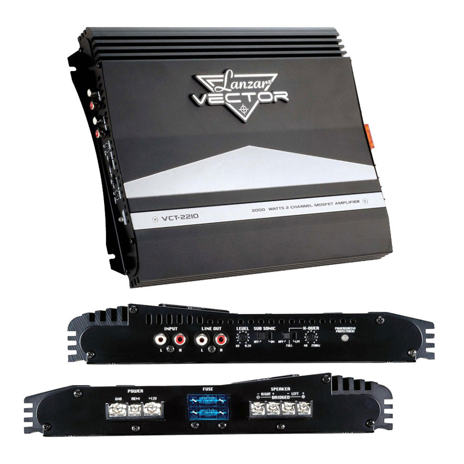 Lanzar 2000w 2 Channel High Power Mosfet Amplifier