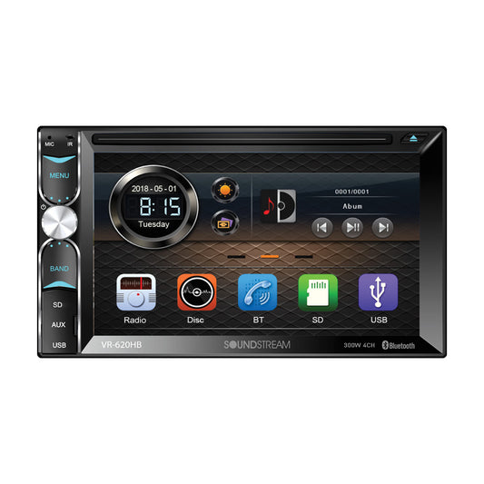 Soundstream 2-din Source Unit W/ Phonelink Bluetooth & 6.2" Lcd