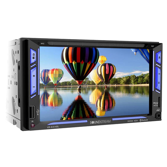 Soundstream 6.2” Double Din Fixed Face Touchscreen Dvd Receiver With Bluetooth Phonelink & Usb/sd I