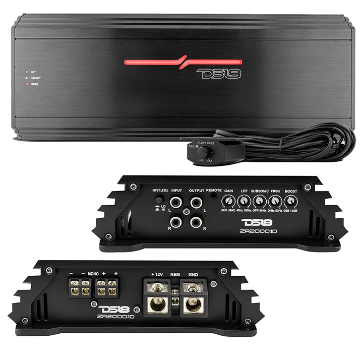 DS18 Monoblock Amplifier, 2000W RMS/6000W MAX