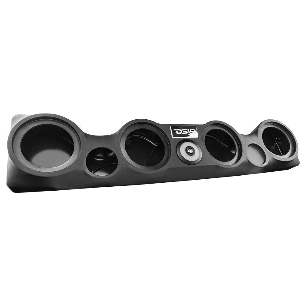 DS18 Empty Overhead Sound Bar System for TJ Jeeps (4) 6″ Speakers (2) Tweeters – Black
